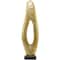 49.5" Abstract Aluminum & Marble Teardrop Sculpture